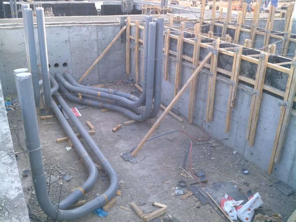 Electrical substation construction