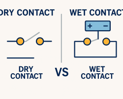 Dry contact vs wet contact