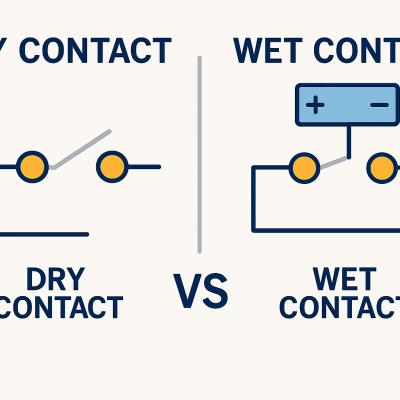 Dry contact vs wet contact